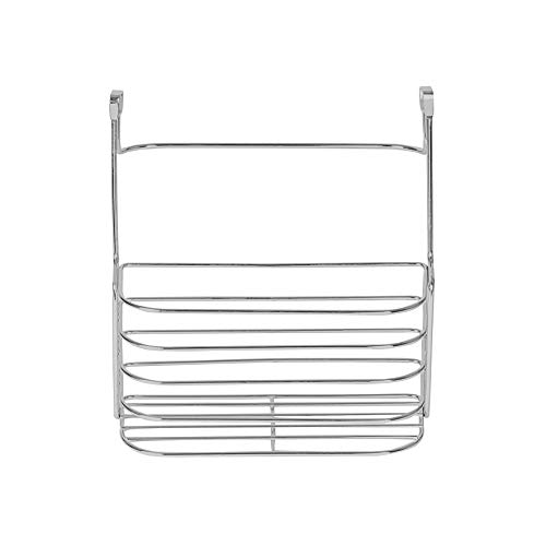 Spectrum Diversified Duo Over-The-Cabinet Towel Bar & Medium Basket, No Installation 2-in-1 Basket & Towel Bar, Under Sink Storage & Organization, Small, Chrome