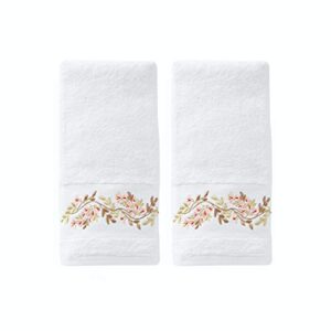 skl home by saturday knight ltd. - u1108010830203 misty floral 2-piece hand towel set, white