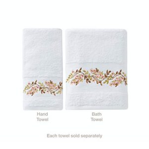 SKL HOME by Saturday Knight Ltd. - U1108010830203 Misty Floral 2-Piece Hand Towel Set, White