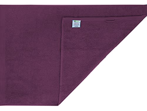 Weidemans Premium Towel Set of 4 Hand Towels 18" x 30" Color: Plum(Reddish Purple) | Pure Cotton |Machine Washable High Absorbency