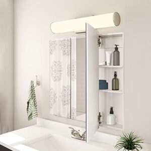 Design House 597500 Cyprus Fully Assembled Frameless Mirrored Tri-View Surface or Recessed Mount Bathroom Medicine Cabinet, 36.3 x 30.1