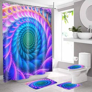 bathroom sets with shower curtain and rugs and accessories bath mat and toilet lid cover 4 pcs durable waterproof bath room full set hotels bathroom decor for teen girls boys 72 x 72in
