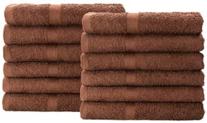 Simpli-Magic 79223 Brown Hand Towels, Size: 16” x 27”, 12 Pack