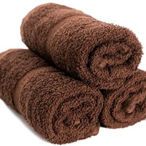 Simpli-Magic 79223 Brown Hand Towels, Size: 16” x 27”, 12 Pack