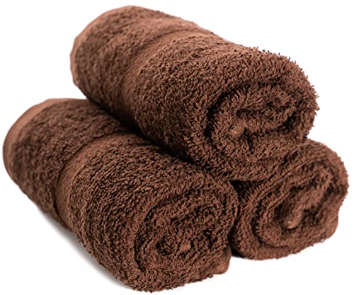 Simpli-Magic 79223 Brown Hand Towels, Size: 16” x 27”, 12 Pack