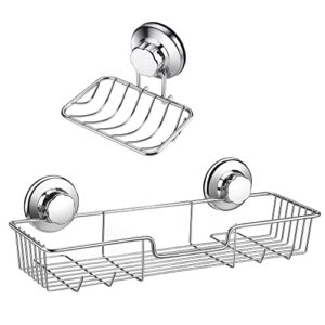 ipegtop suction shower caddy and soap dish