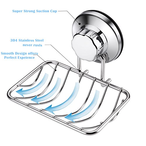 iPEGTOP Suction Shower Caddy and Soap Dish