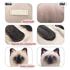 Openhahaha Cat Hand Towels for Bathroom,Cat Kitchen Towels Decorative Hand Towel,Hanging Cat Towel Washcloths Face Towels Absorbent Soft- Siamese Cat Towels for Cat Lover (Siamese Cat)