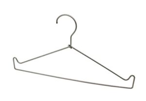 fixturedisplays® stainless steel strong metal wire hangers clothes hangers everyday hangers 15653
