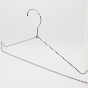 FixtureDisplays® Stainless Steel Strong Metal Wire Hangers Clothes Hangers Everyday Hangers 15653