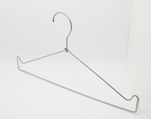 FixtureDisplays® Stainless Steel Strong Metal Wire Hangers Clothes Hangers Everyday Hangers 15653