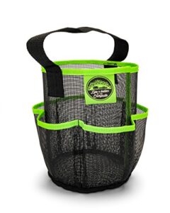 camco 51997 shower caddy, 1 pack, black/green