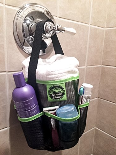 Camco 51997 Shower Caddy, 1 Pack, Black/Green