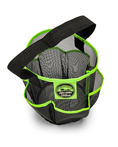 Camco 51997 Shower Caddy, 1 Pack, Black/Green