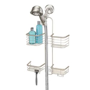 interdesign forma hanging shower caddy – bathroom storage shelves for shampoo, conditioner and soap, bronze