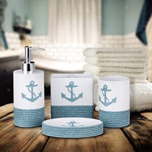 Nautical Wall Decor Set and Bathroom Accessories