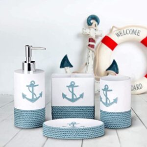 Nautical Wall Decor Set and Bathroom Accessories