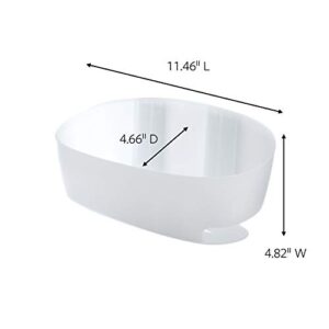 Command 3M 4.75 in. H x 4.625 in. W x 11.375 in. L Clear Frosted Shower Caddy