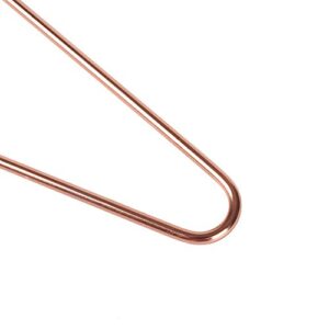 Quality 17" Rose Gold Sturdy Metal Hanger 30 Pack, Copper Clothes Hangers, Heavy Duty Coat Hangers, Standard Suit Hangers for Jacket, Shirt, Dress (30)