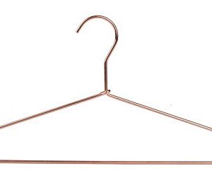 Quality 17" Rose Gold Sturdy Metal Hanger 30 Pack, Copper Clothes Hangers, Heavy Duty Coat Hangers, Standard Suit Hangers for Jacket, Shirt, Dress (30)