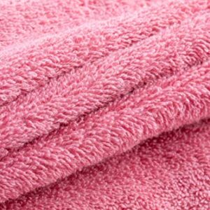 Babiclean 16x30 Premium Quality Ultra Soft and Highly Absorbent heavey Pure Pink Hand Towel Durable for Bathroom, Hotel, Spa, Salon and Gym Set of 2