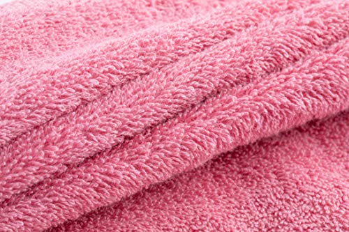 Babiclean 16x30 Premium Quality Ultra Soft and Highly Absorbent heavey Pure Pink Hand Towel Durable for Bathroom, Hotel, Spa, Salon and Gym Set of 2