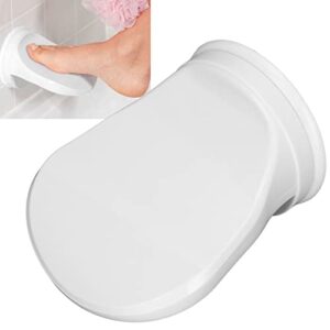 shower foot rest, with suction cup strong adhesion no drilling anti slip shower foot stool for women and back pain sufferers