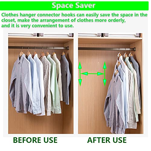 Clothes Hanger Connector Hooks,Hincell 120pcs Thickened Hanger Hooks for Clothes Hanger Extender Cascading Hangers, Outfit Hangers Connection Hook, Space Saving Organizer for Heavy Duty Clothes Closet