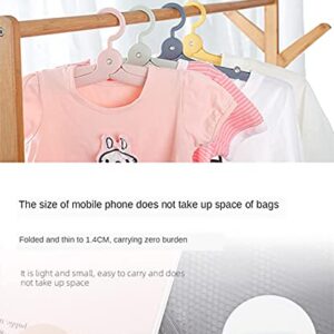 Travel Hangers Foldable - Portable Hangers, Multi-Functional & Mini Hanger for Women Travel - 2 Pack of Drying Cloth Hangers (Pink)