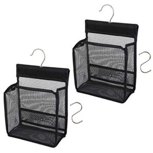 FishMM Hanging Mesh Shower Caddy College with Hooks, Bath Baskets Organizer Storage for College Dorm Rooms, Gym, Swimming and Travel