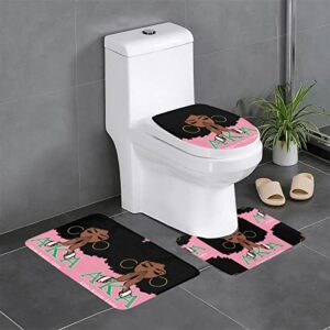 bathroom rugs sets 3 piece aka sor-ority 10 bathroom shower rugs with u-shaped contour toilet mat large contour mat, bathroom floor mats