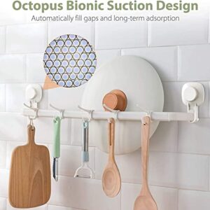 LUXEAR Suction Cup Towel Bar and Suction Cup Corner Shower Caddy