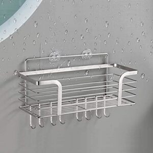 4PCS Shower Caddy Adhesive Sticker Replacement Hook for Corner Shower Caddy Bathroom Rack Shelf Soap Dish Basket Wall Hanging Hook with Strong Sticky, No Drilling Bath Kitchen Organizer Accessories