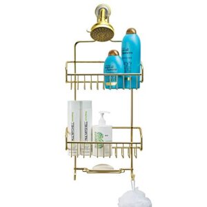 better houseware extra large shower caddy - gold