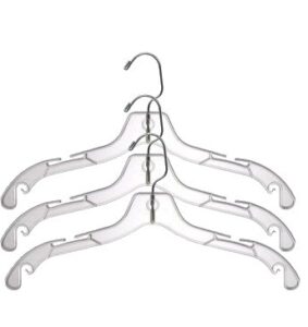 only hangers 25 pcs. clear 17" dress hangers.