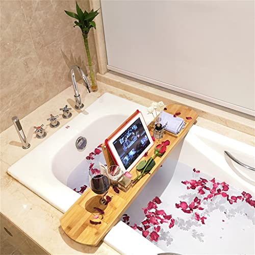 SDGH Tray Bathtub Spa Storage Rack Storage Rack Wine Book Tablet Phone Rack Bath Rack Tray