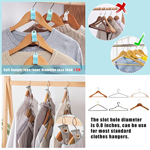 Dreamtop 44 Pcs Clothes Hanger Connector Hooks Cascading Clothes Hangers for Heavy Duty Hanger Connector Hooks for Plastic Hangers Hanger Extender Clips Hangers Space Saving