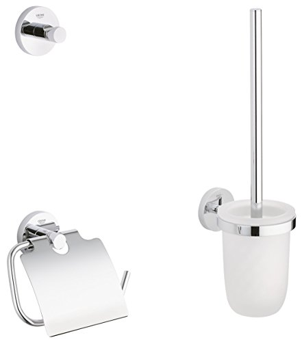 Grohe 40407001 Essentials Guest Bathroom Set, 3-In-1