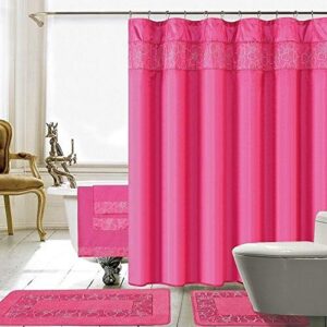 daniel's bath 18pc pink 18 piece lilian bath set