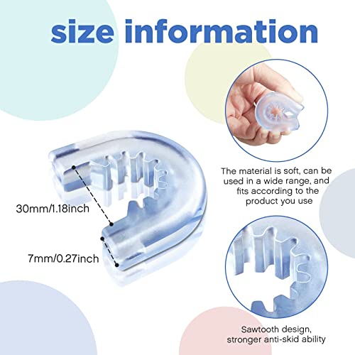 Tondiamo 6 Pieces Suction Cup Holder Bathroom Caddy Suction Cups Shower Caddie Suction Cup Multipurpose Shower Suction Cup 3 Pieces Rubber Rings Bathroom Decor and Replacement