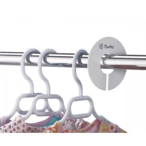 Only Hangers Round Size Dividers for Clothing Racks (100 Pcs.)