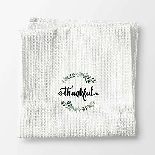 Inspirational Quote Thankful Hand Towels Kitchen Towels Dishcloths, Housewarming Towels Kitchen Towels Dish Towels Hand Towels,Gifts for New House New Apartment Women Men Mom