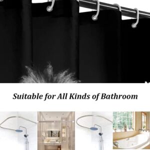 4 Piece Be a African Black Lion Majestic Brave King Shower Curtains Sets with Non-Slip Rugs, Toilet Lid Cover and Bath Mat, Bathroom Sets with Shower Curtain and Rugs and Accessories