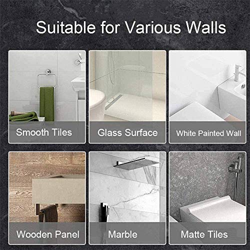 Wall Mount Shower Phone Holder Waterproof Bathroom Phone Shelf Anti-Fog Shower Glass Mirror Mount Storage Box for Bathroom, Shower Room, Kitchen