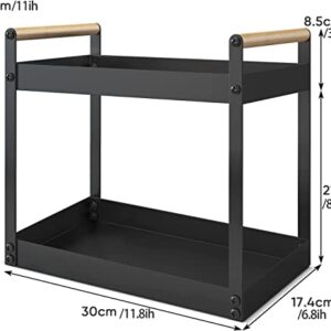 Lvssci 2 Tier Bathroom Countertop Organizers and Storage Shelves, Under Sink Organizer, Countertop Holder, Standing Rack,Spice Rack, Cosmetic Organizer Holder for Home Room Décor