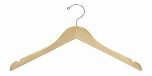 only hangers flat wooden dress hanger (petite size) - pack of 25