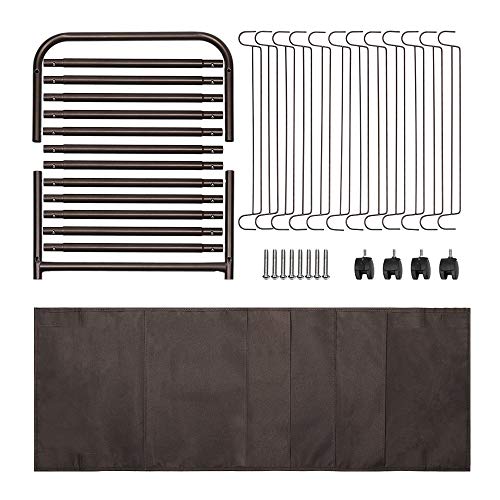 Pants Trolley for Closet Pants Hangers Rolling Storage for Trouser Jean Pant Trolley Closet Organizer with 20 Hangers and Side Bag for Dress Jeans Skirts Metal