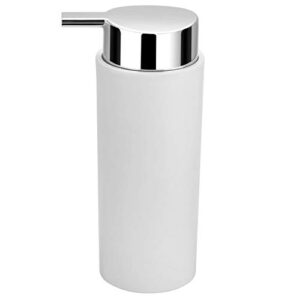Bathroom Accessories Set 6 Piece - Trash Can, Toothbrush Holder, Toothbrush Cup, Soap Dispenser, Soap Dish, Toilet Brush Holder - Modern Bathroom Decor Set (Extra White)