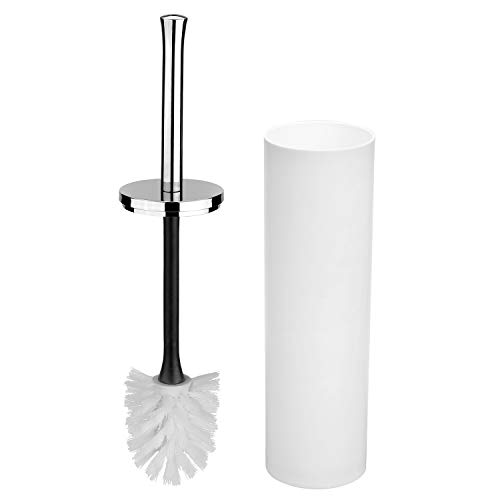 Bathroom Accessories Set 6 Piece - Trash Can, Toothbrush Holder, Toothbrush Cup, Soap Dispenser, Soap Dish, Toilet Brush Holder - Modern Bathroom Decor Set (Extra White)