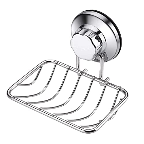 iPEGTOP Vacuum Suction Cup Shower Soap Dishes ＆ Shower Caddy Bath Shelf for Bathroom Storage Organizer